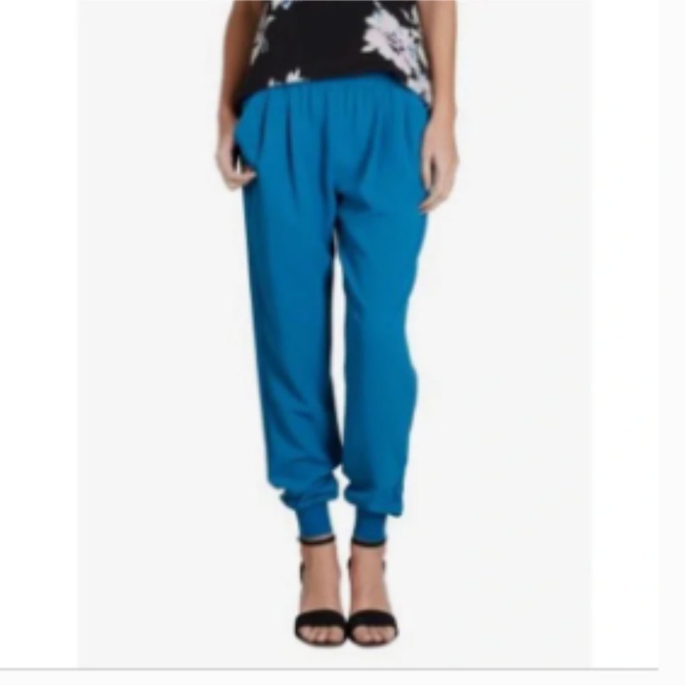 JOIE | Mariner Crepe Joggers Teal Blue Small